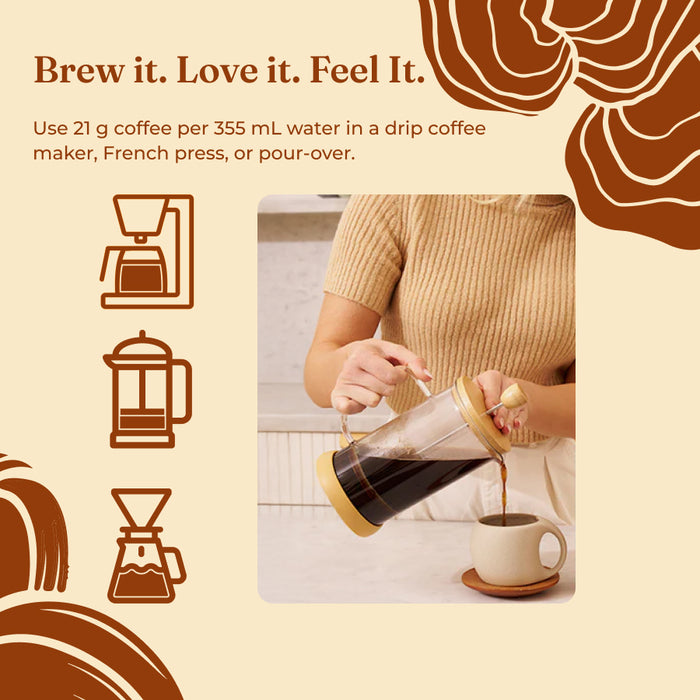 Original Mushroom Coffee Half Caf Ground