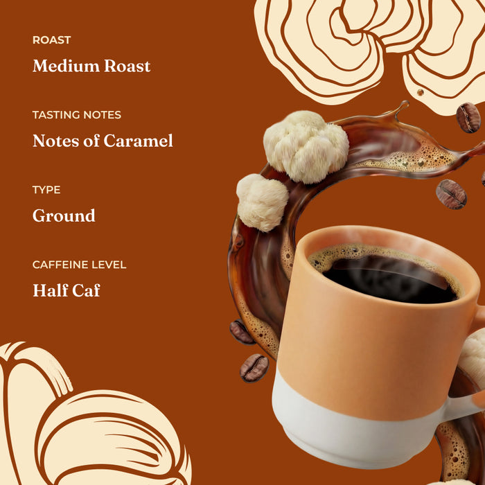 Original Mushroom Coffee Half Caf Ground