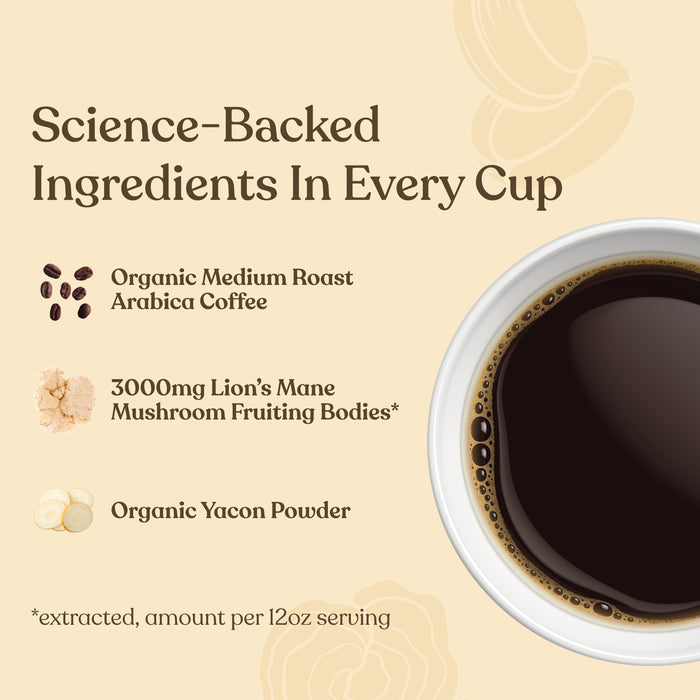 Original Mushroom Coffee Half Caf Ground