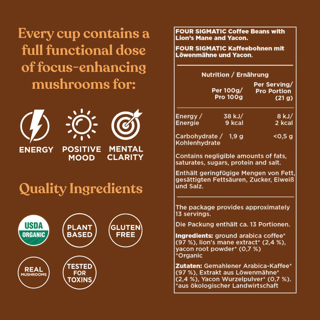 Organic Original Mushroom Coffee Whole Bean
