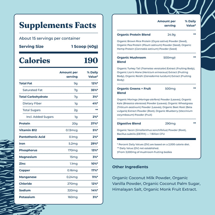 Vanilla Organic Plant-based Protein